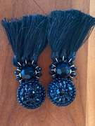 Fashion Tassel Earrings in Black