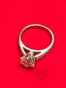 Ladies Platinum and Diamond Engagement Ring