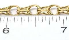Sweet Double-Linked Charm Bracelet in 14KT Yellow Gold