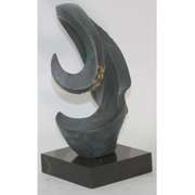 Integrated a Face Bronze Sculpture