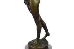 Nymph Calling into Forest Bronze Sculpture