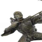 Ancient Samurai Warrior Bronze Sculpture