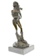 Sexy Amazonian Female Warrior Bronze Sculpture Figurine
