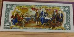 Colorized $2.00 Bill, US Note