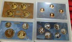 2009  PROOF Set.  Includes 4 trays:  State Qtrs; Lincoln cents; Presidential.