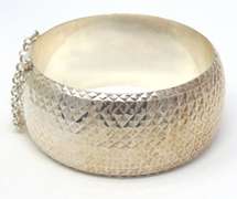 Sterling Silver Cuff Bangle Bracelet