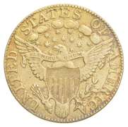 1800 $5.00 Liberty Cap Gold Half Eagle