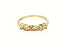 10K Yellow Gold 0.50 Ctw Light Brown Diamond Wedding Band Ring