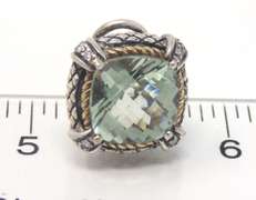 Judith Ripka Prasolite & Diamond Accent Earrings