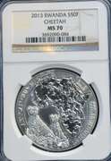 2013 Rwanda S50F Cheetah NGC MS70