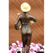 Beautiful Guitar Player Bronze Sculpture