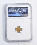 MS63 1854 Dated California Gold Token Indian Wreath #1 Octagon - NGC