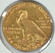 Lustrous BU 1910 US $2.50 Indian Gold Piece