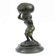 Greek Mythology Atlas Bronze Sculpture