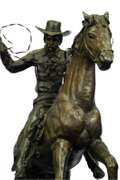 Cowboy with Rope Bronze Sculpture Statue