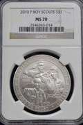 2010 P Boy Scouts Commemorative  NGC MS 70