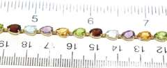 Favorite Multi Pear Gemstone Line Bracelet