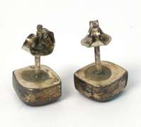 Vintage Sterling Silver Turquoise Earrings