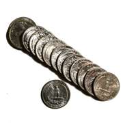 14 Assorted  1940- 60 Era Nice BU Washington Quarters