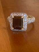 Stunning Blue Topaz & Diamond Cocktail Ring