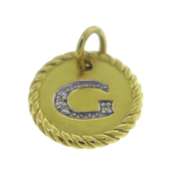 David Yurman Diamond Initial G Pendant