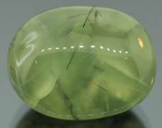Collectors 51.38ct heavily rutilated Prehnite