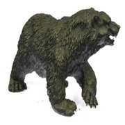 Ferocious Bear Art Deco Wild Life Bronze Sculpture