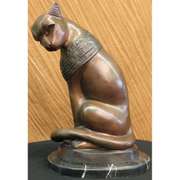 Egyptian Cat Bronze Sculpture