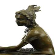 Indian American Native Bronze Statue