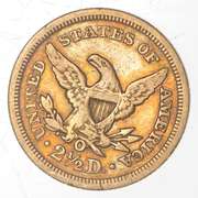 1852-O $2.50 Liberty Head Gold Quarter Eagle