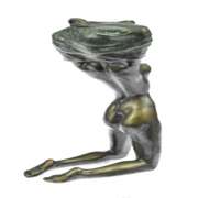 Nude Girl Beneath The Wind Bronze Sculpture