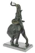 Asian Elephant Bronze Sculpture
