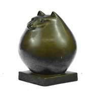 Modern Art Bronze Fat Cat Bronze Sculpture