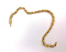 Fancy 14kt Twisted Rope Bracelet