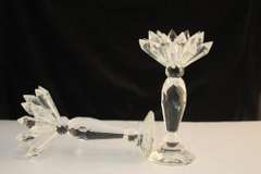 Crystal Candleholder Pair