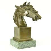 Bust Horse Bronze Sculpture