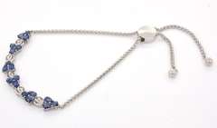 Terrific Adjustable Tanzanite Bracelet in Sterling Silver