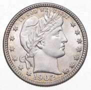 1902 Barber Quarter