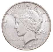 1927-D Peace Silver Dollar
