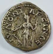 Scarce Roman Silver Denarius of Faustina II, 161-175 AD