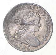 1796 Draped Bust Half Dime - "LIKERTY"