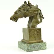 Bust Horse Bronze Sculpture