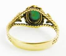 Vintage 14K Gold Turquoise Ring, Size 6