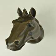 Horse Statue Bust Wall Mounted Bronze Sculpture