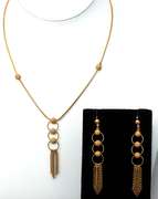 Luxurious 22KT Necklace and Earrings Set