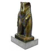 Nude Female Torso title No Man Land Bronze Figurine