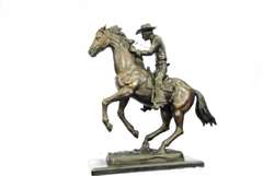 Cowboy with Rope Bronze Sculpture Statue