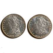 1898 &1904 O BU Morgan Dollars