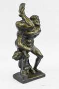 Nude Hercules Victorian Bronze Statue