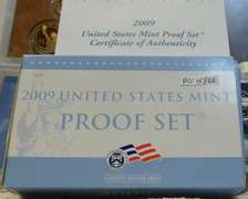 2009  PROOF Set.  Includes 4 trays:  State Qtrs; Lincoln cents; Presidential.